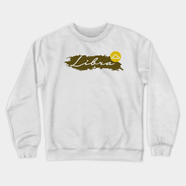 Libra Horoscope Crewneck Sweatshirt by creative words